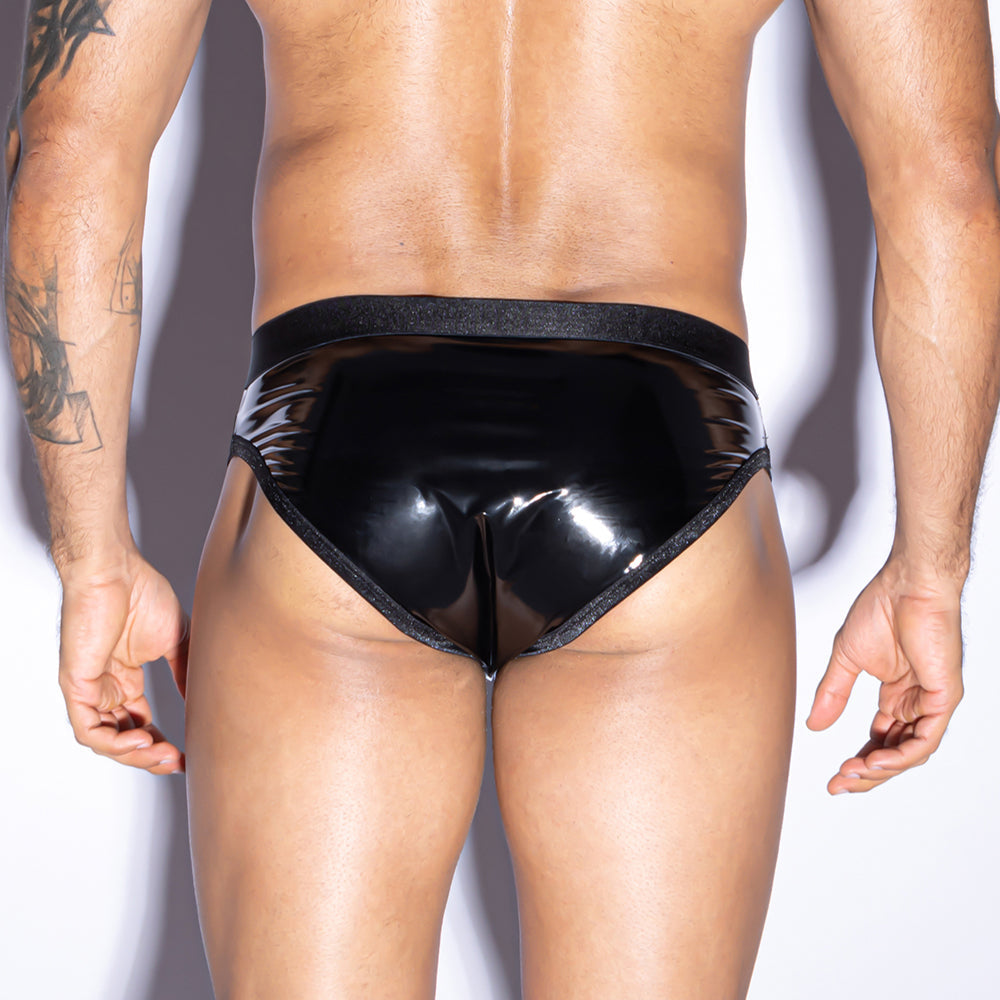 Skivvies - Black Elastic Straps Male Semi-Transparent Underwear – Image 6